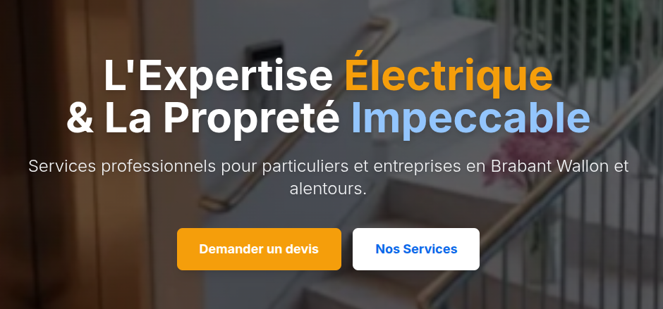 Présentation des services et prise de rendez-vous